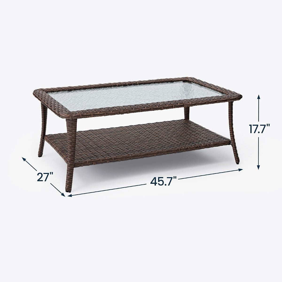 Wicker Patio Coffee Table | PONDET